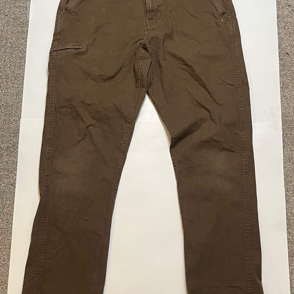 Vintage Men's Brown Casual Pants, Weatherproof 34x32
